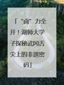 “卤”力全开！湖师大学子探秘武冈舌尖上的非遗密码