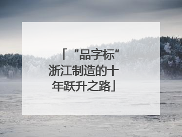 “品字标”浙江制造的十年跃升之路