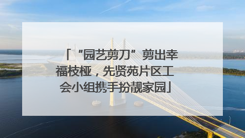 “园艺剪刀”剪出幸福枝桠，先贤苑片区工会小组携手扮靓家园