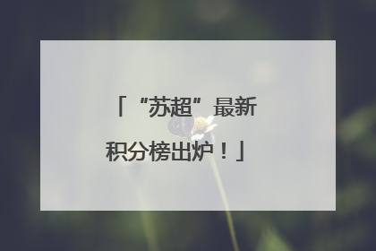 “苏超”最新积分榜出炉！