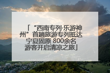 “西南专列·乐游神州”首趟旅游专列抵达宁夏固原 800余名游客开启清凉之旅