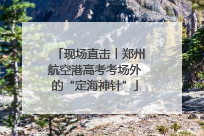现场直击丨郑州航空港高考考场外的“定海神针”
