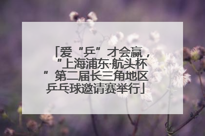 爱“乒”才会赢，“上海浦东·航头杯”第二届长三角地区乒乓球邀请赛举行
