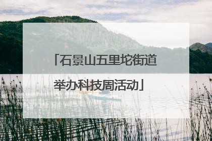 石景山五里坨街道举办科技周活动
