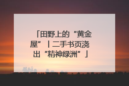 田野上的“黄金屋”丨二手书页浇出“精神绿洲”