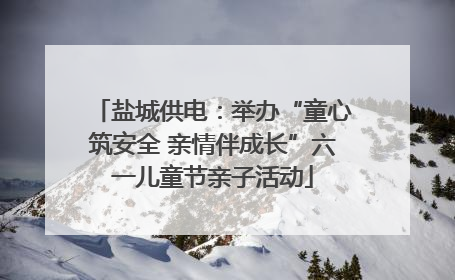 盐城供电：举办“童心筑安全 亲情伴成长”六一儿童节亲子活动