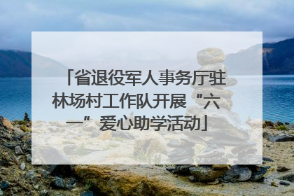 省退役军人事务厅驻林场村工作队开展“六一”爱心助学活动