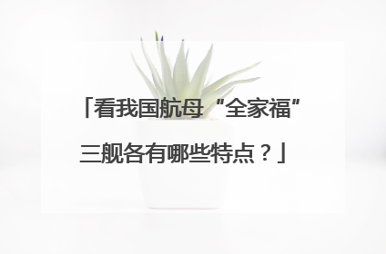 看我国航母“全家福” 三舰各有哪些特点？