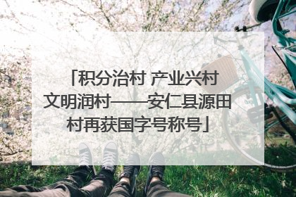 积分治村 产业兴村 文明润村——安仁县源田村再获国字号称号