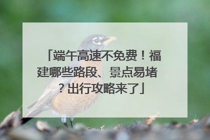 端午高速不免费！福建哪些路段、景点易堵？出行攻略来了
