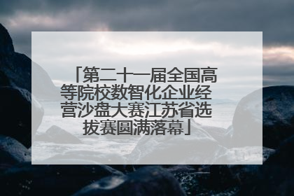 第二十一届全国高等院校数智化企业经营沙盘大赛江苏省选拔赛圆满落幕