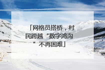 网格员搭桥，村民跨越“数字鸿沟”不再困难
