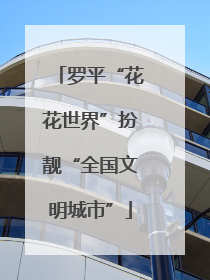 罗平“花花世界”扮靓“全国文明城市”