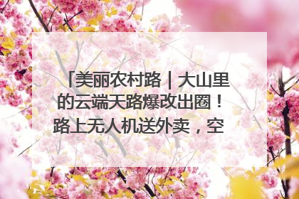 美丽农村路｜大山里的云端天路爆改出圈！路上无人机送外卖，空心村变网红村