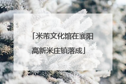 米芾文化馆在襄阳高新米庄镇落成