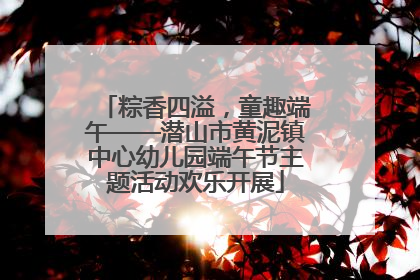 粽香四溢，童趣端午——潜山市黄泥镇中心幼儿园端午节主题活动欢乐开展