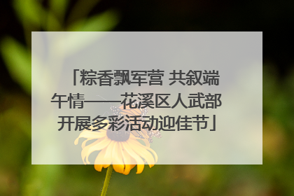粽香飘军营 共叙端午情——花溪区人武部开展多彩活动迎佳节