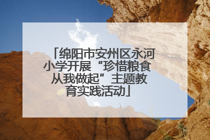 绵阳市安州区永河小学开展“珍惜粮食 从我做起”主题教育实践活动