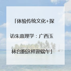 体验传统文化+探访朱熹理学：广西玉林台胞这样迎端午