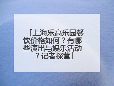 上海乐高乐园餐饮价格如何？有哪些演出与娱乐活动？记者探营