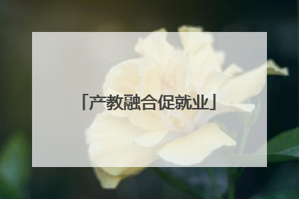产教融合促就业