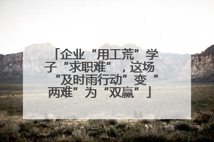 企业“用工荒”学子“求职难”，这场“及时雨行动”变“两难”为“双赢”