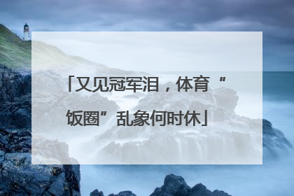 又见冠军泪，体育“饭圈”乱象何时休