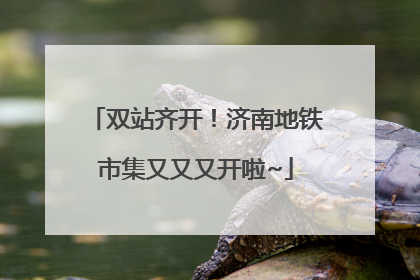 双站齐开！济南地铁市集又又又开啦~