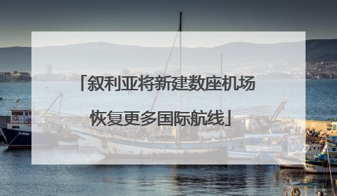 叙利亚将新建数座机场 恢复更多国际航线