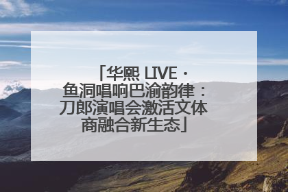 华熙 LIVE・鱼洞唱响巴渝韵律：刀郎演唱会激活文体商融合新生态