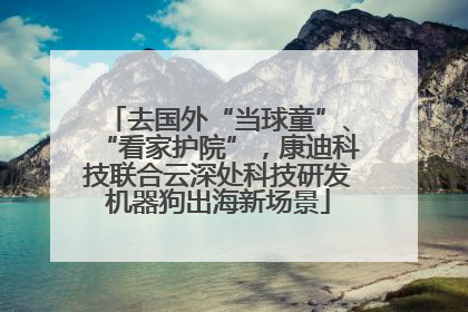 去国外“当球童”、“看家护院”，康迪科技联合云深处科技研发机器狗出海新场景