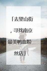 去望山街，寻找南京最美鸭血粉丝店