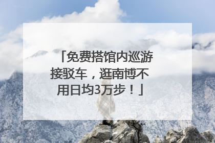 免费搭馆内巡游接驳车，逛南博不用日均3万步！