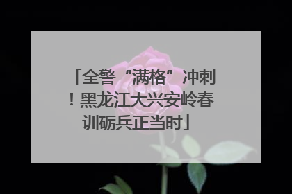 全警“满格”冲刺！黑龙江大兴安岭春训砺兵正当时