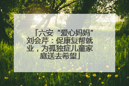 六安“爱心妈妈”刘会芹：促康复帮就业，为孤独症儿童家庭送去希望