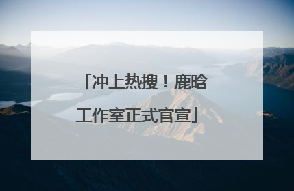 冲上热搜！鹿晗工作室正式官宣