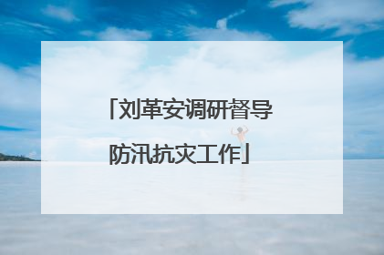 刘革安调研督导防汛抗灾工作
