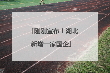 刚刚宣布！湖北新增一家国企