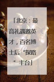 北京：最高礼遇邀英才，百名博士后“探路”丰台