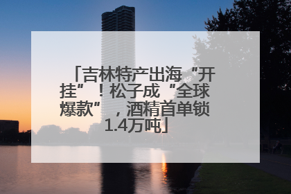 吉林特产出海“开挂”！松子成“全球爆款”，酒精首单锁1.4万吨