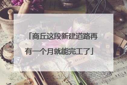 商丘这段新建道路再有一个月就能完工了