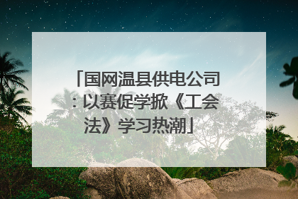国网温县供电公司：以赛促学掀《工会法》学习热潮