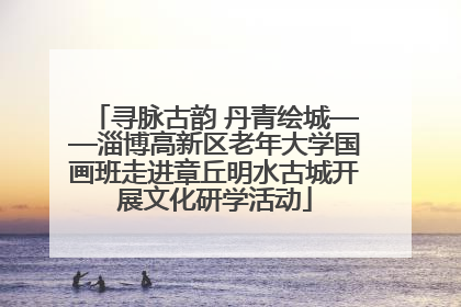 寻脉古韵 丹青绘城——淄博高新区老年大学国画班走进章丘明水古城开展文化研学活动
