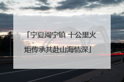 宁夏闽宁镇 十公里火炬传承共赴山海情深