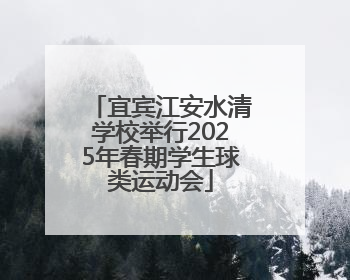 宜宾江安水清学校举行2025年春期学生球类运动会