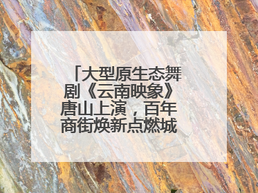 大型原生态舞剧《云南映象》唐山上演，百年商街焕新点燃城市艺术激情