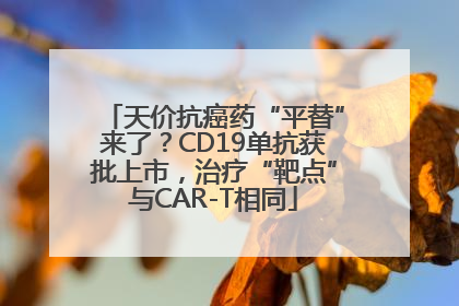 天价抗癌药“平替”来了？CD19单抗获批上市，治疗“靶点”与CAR-T相同