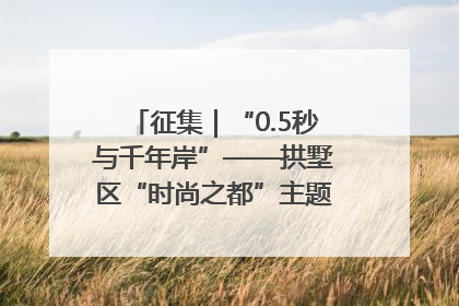 征集｜“0.5秒与千年岸”——拱墅区“时尚之都”主题全国摄影展