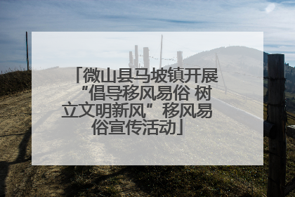 微山县马坡镇开展“倡导移风易俗 树立文明新风”移风易俗宣传活动