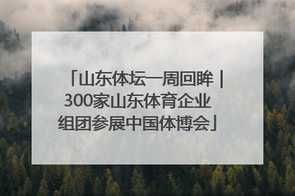 山东体坛一周回眸｜300家山东体育企业组团参展中国体博会